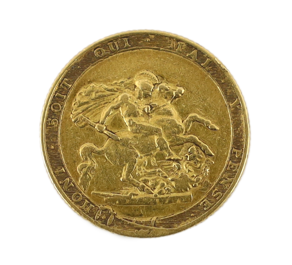 British Gold coins, George III sovereign 1820, good fine